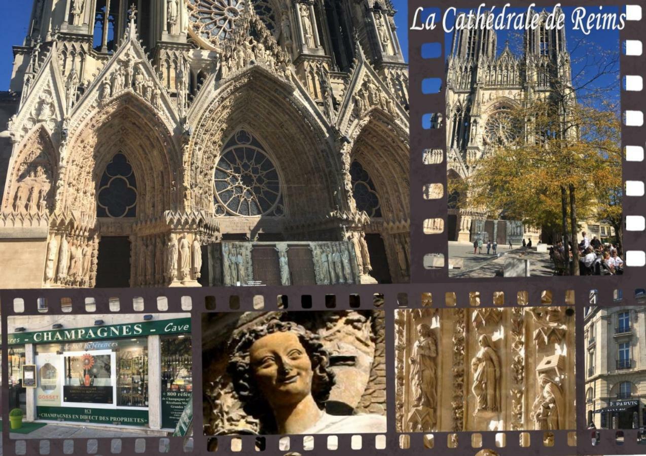 Bedinreims "Burgundy Bottle" 110M2 Exceptional, 4 Chambres Doubles, 2 Bain, Free Park & Wifi, Tout Equipe Экстерьер фото